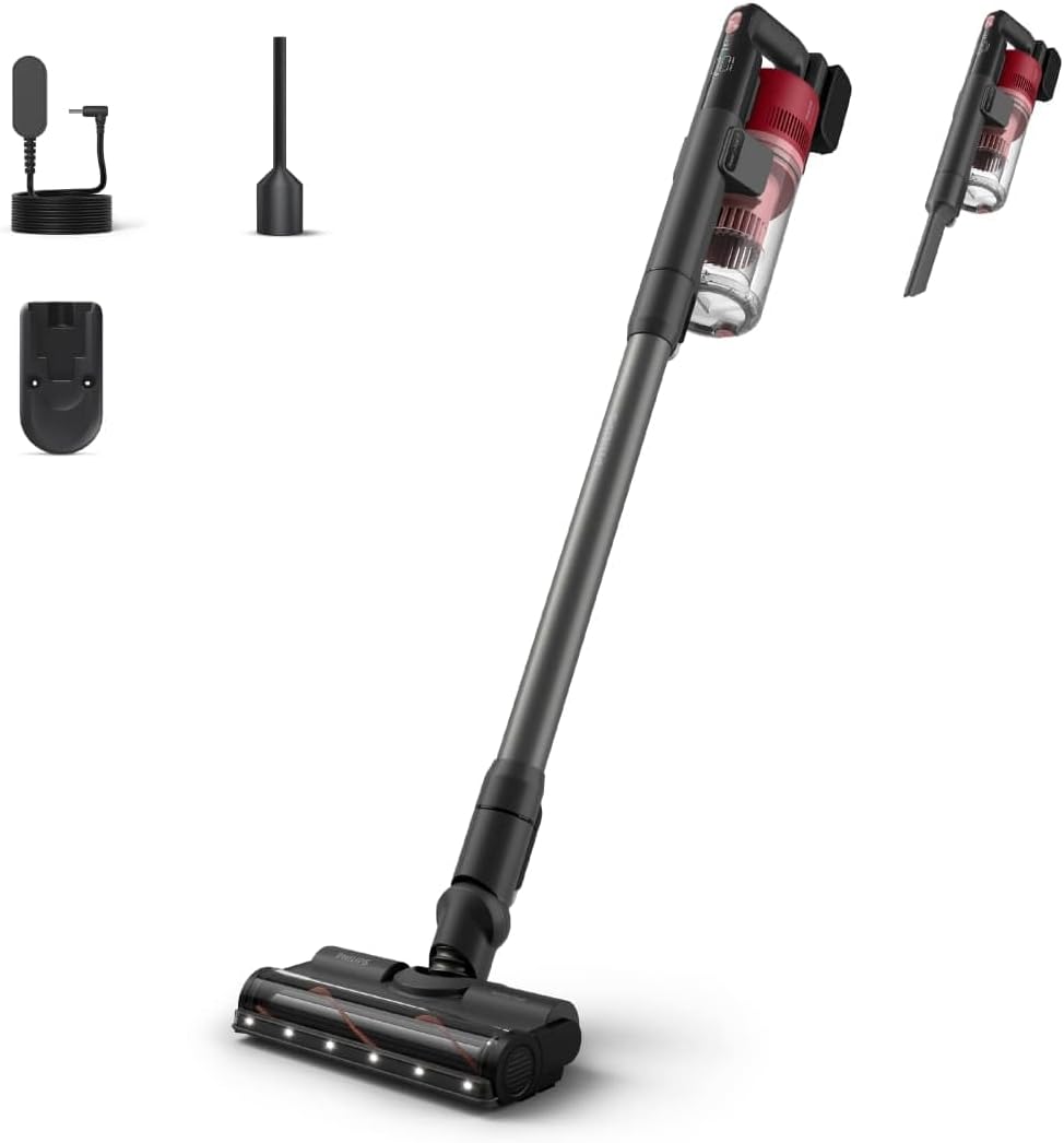 Philips 7000 Serisi Aqua 25.2 V Kablosuz Dik Süpürge, PowerCyclone 12, TriActive Akıllı Başlık, 80 dk'ya kadar Şarj, 3 Aşamalı Filtreleme, XC7053/01
