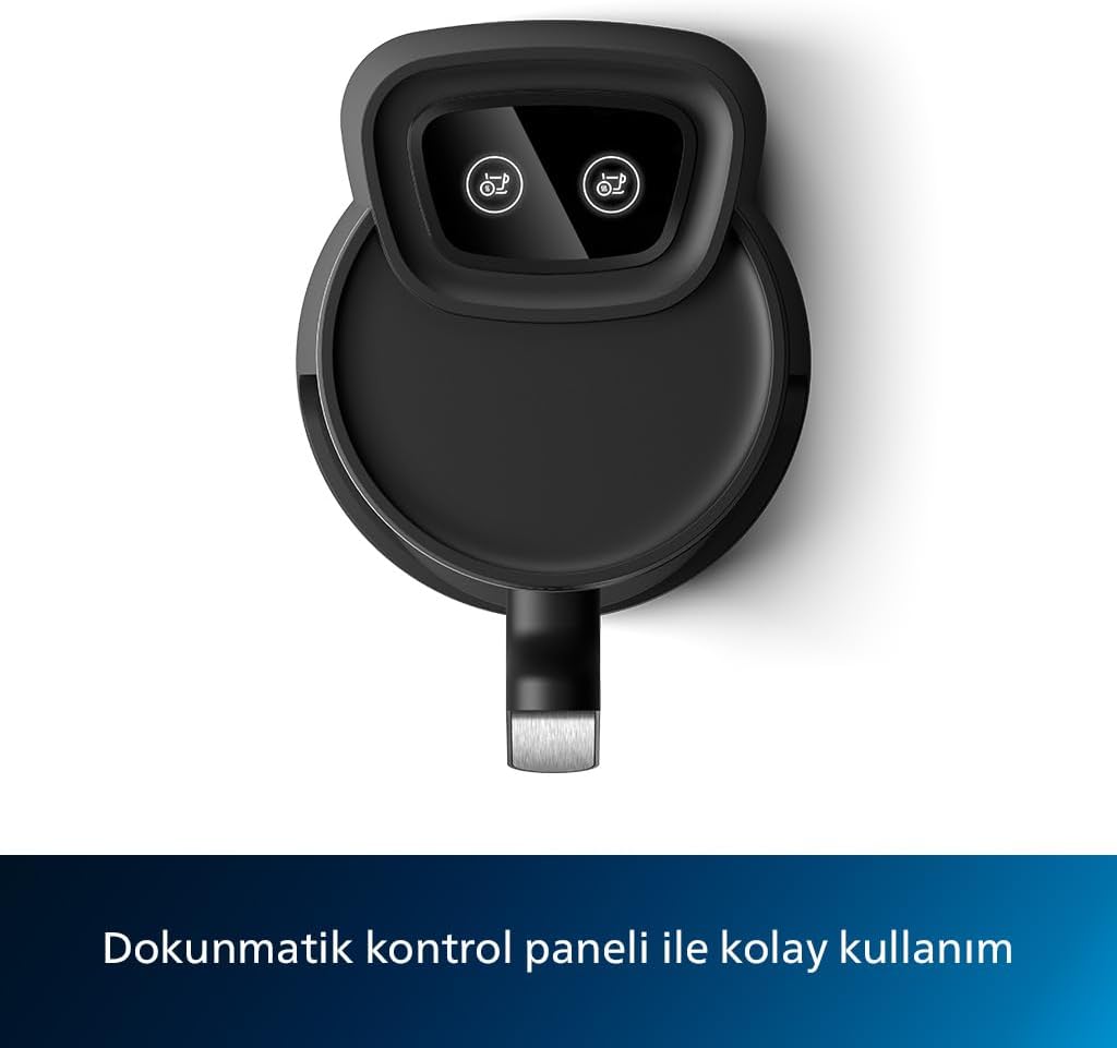 Philips 5000 Serisi Türk Kahvesi Makinesi, Közde Türk Kahvesi Pişirme Fonksiyonu, Kullanımı Kolay Dokunmatik Tuşlar, Siyah & Metal, HDA150/61