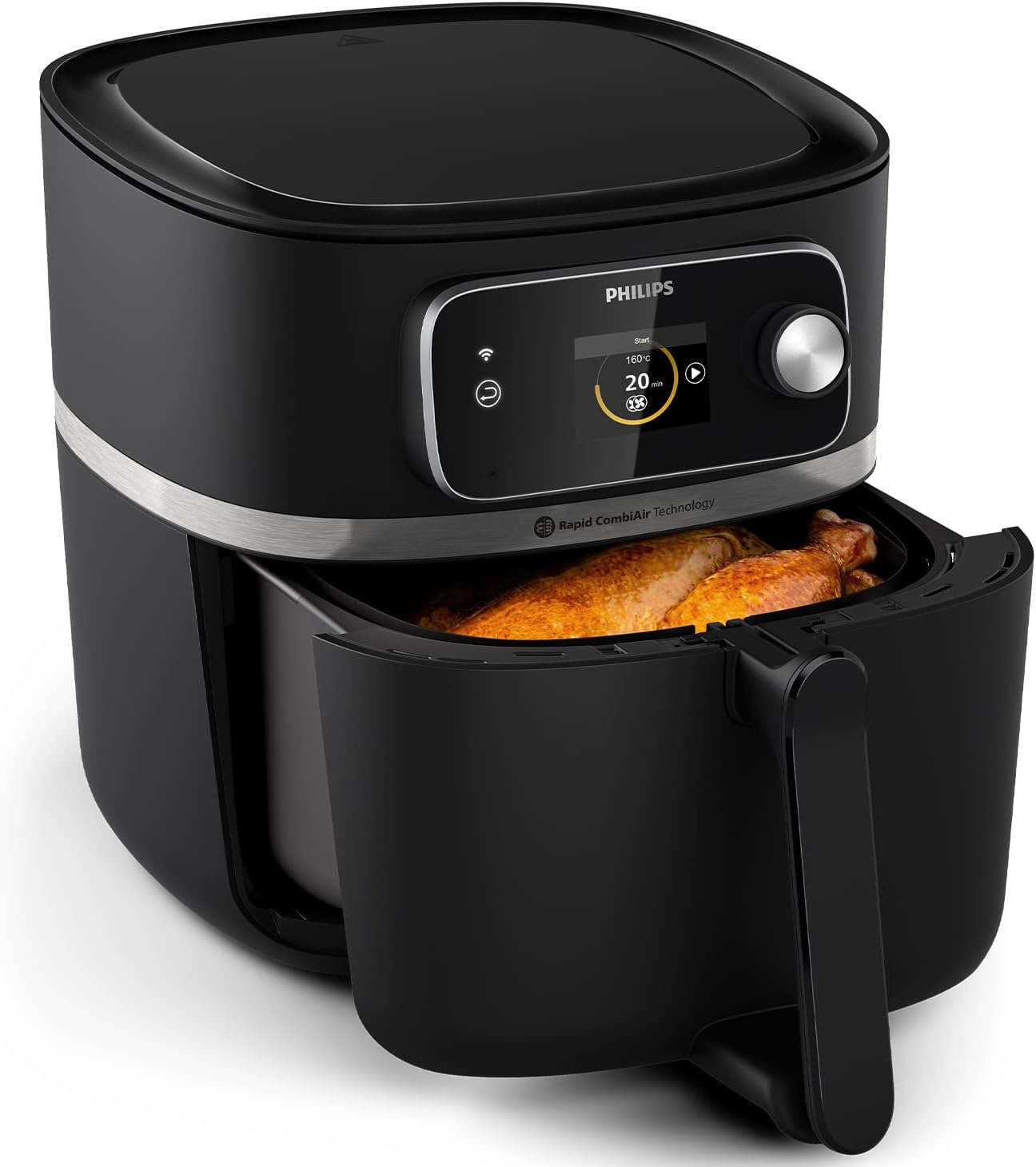 Philips 3000 Serisi Airfryer Large, Rapid Air Teknolojisi 4,1L, 7 Ayarlı Dokunmatik Ekran, Sıcak Tutma Özelliği, HomeID Uygulaması, Kullanımı ve Temizlemesi Kolay, HD9243/90