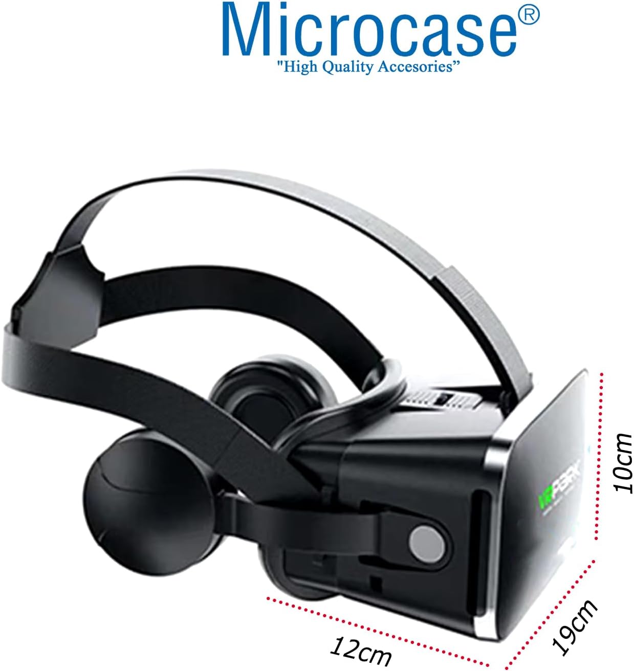 Microcase VRPARK J50 Bluetooth Kulaklıklı 3D Sanal Gerçeklik Gözlüğü+ VR Kablosuz Bluetooth Kumanda-AL4754