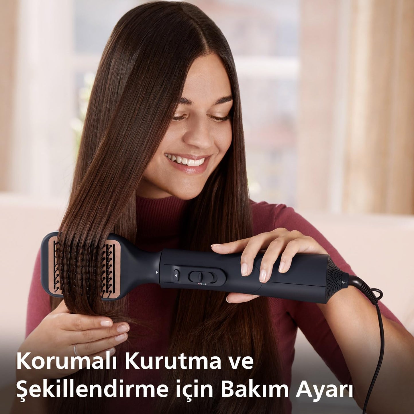 Philips Saç Şekillendirme ve Kurutma Seti BHA530/00, Argan Yağı Seramik Kaplama, 5 Aparat, 3 Isı ve Hız Ayarı
