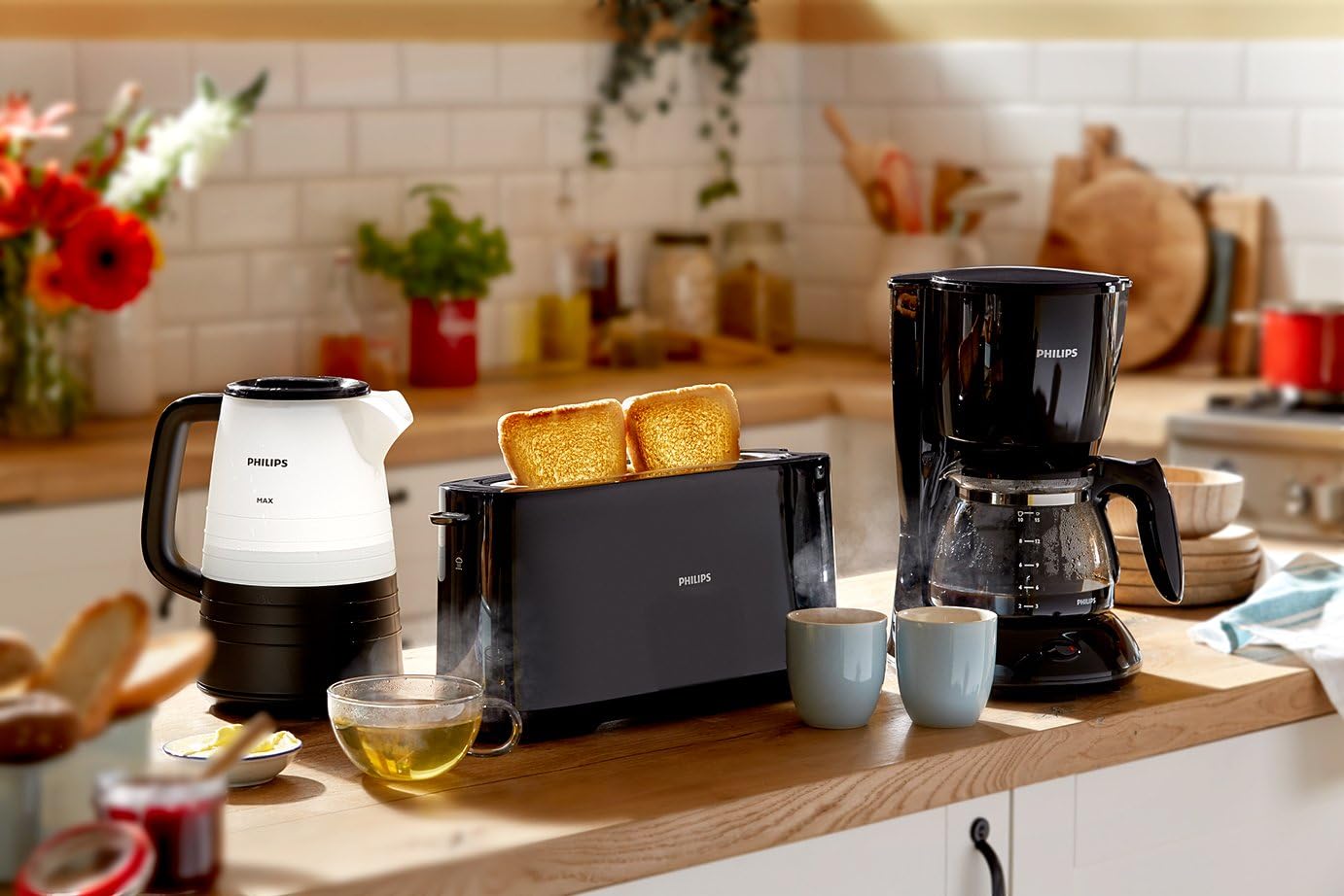 Philips Daily Collection Uzun Yuvalı Ekmek Kızartma Makinesi, Buz Çözme Modu, 8 Kızartma Ayarı, Uzun Yuvalı, Siyah, HD2590/90