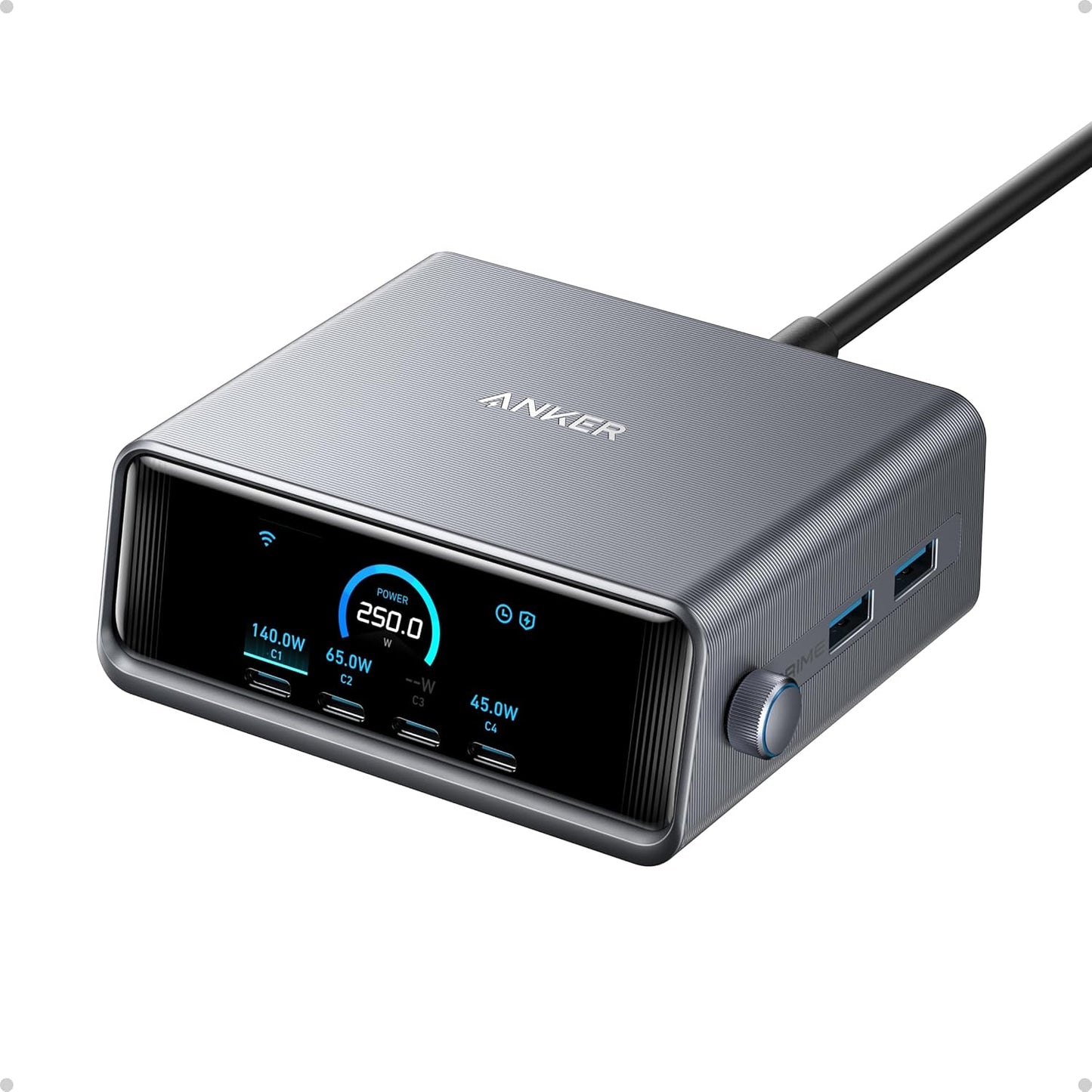 Anker Prime 250 W GaN Desktop Şarj A2345, Silver