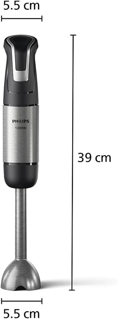 Blender Seti 1200 W, SpeedTrigger Teknolojisi, 1,7 L mutfak robotu aksesuarı, 0,5L kapasiteli BPA içermeyen hazne, Pişirme ayarları için çift çırpıcı aksesuarı, HR2695/01