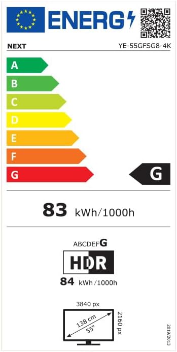 Next YE-55GFSG7-4K 55" 140 Ekran UHD 4K Google Android TV