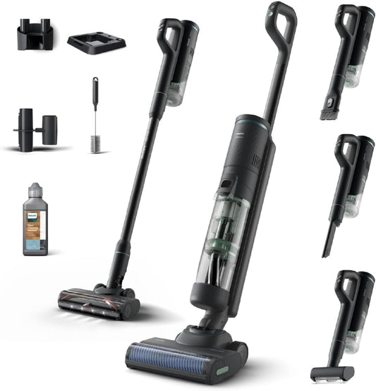 Philips Kablosuz Dikey Süpürge, Otomatik Temizleme ve Şarj İstasyonu,