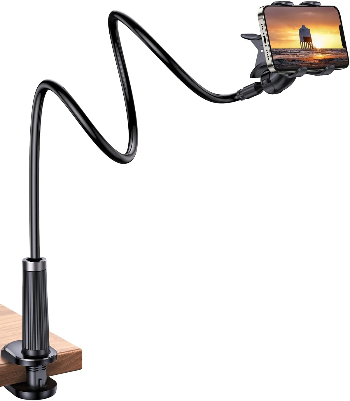Ugreen Flexible Esnek Yatak Masa Telefon Tutucu Siyah 90 cm