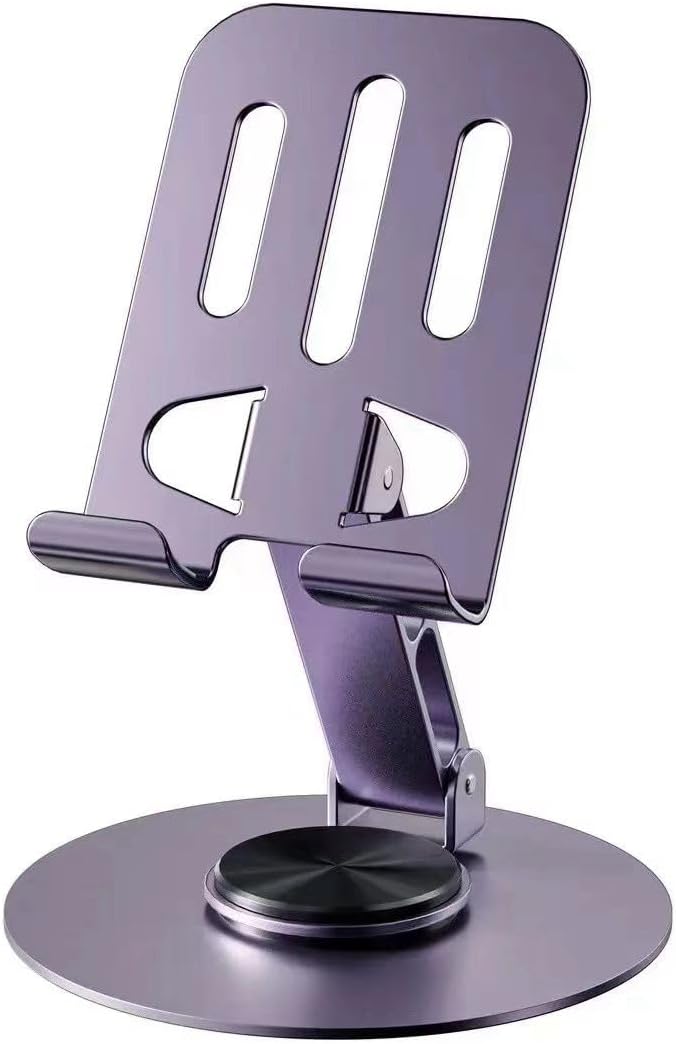 HEARTZ METAL 360 DERECE DÖNEBİLEN ÇİFT NOKTA AYARLI ÇOK FONKSİYONLU TABLET VE TELEFON STANDI