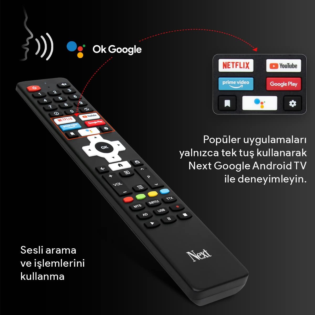 Next YE-42020GG4 42" 106 Ekran Full HD Google Android TV [Enerji Sınıfı G]