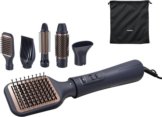 Philips Saç Şekillendirme ve Kurutma Seti BHA530/00, Argan Yağı Seramik Kaplama, 5 Aparat, 3 Isı ve Hız Ayarı