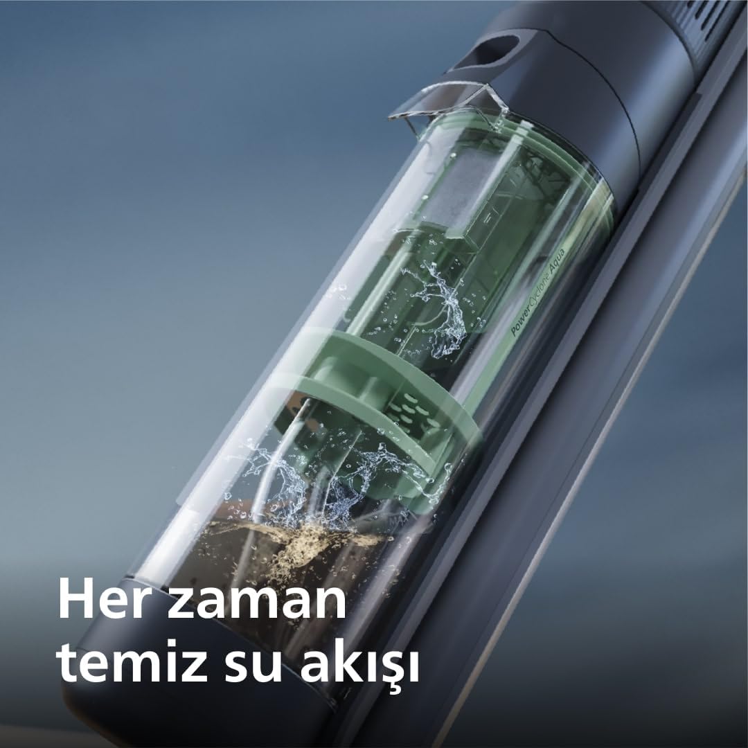 Philips Kablosuz Dikey Süpürge, Otomatik Temizleme ve Şarj İstasyonu,
