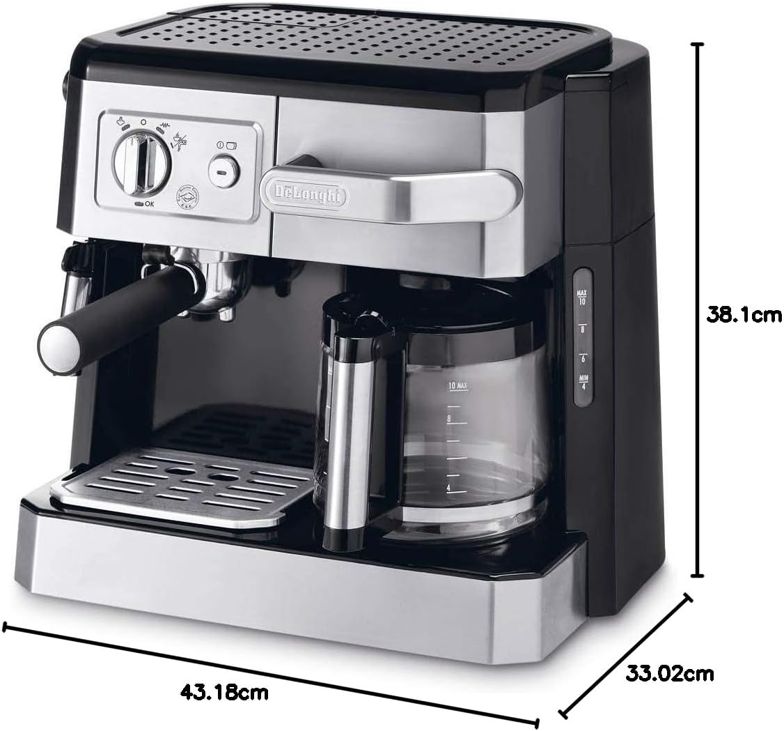 De'Longhi COMBI KAHVE MAK BCO421.S, Gümüş/Siyah