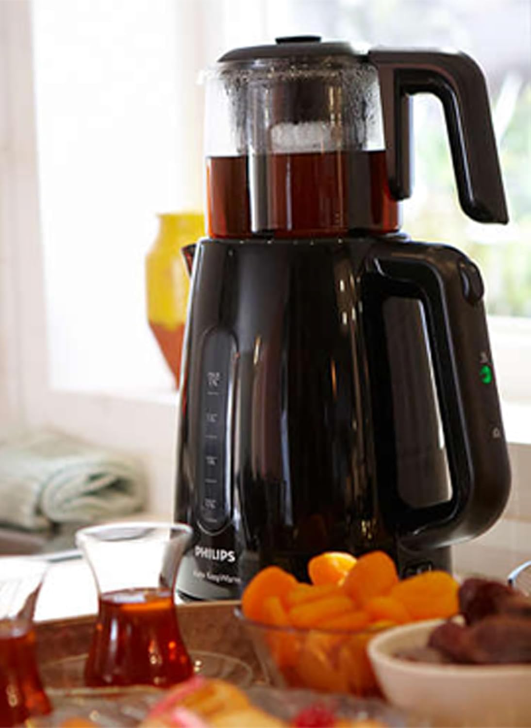 Philips Daily Collection Çay Makinesi, 1700W, 1,9L Su Isıtıcısı, Otomatik Sıcak Tutma, Cam Demlik, HD7301/00
