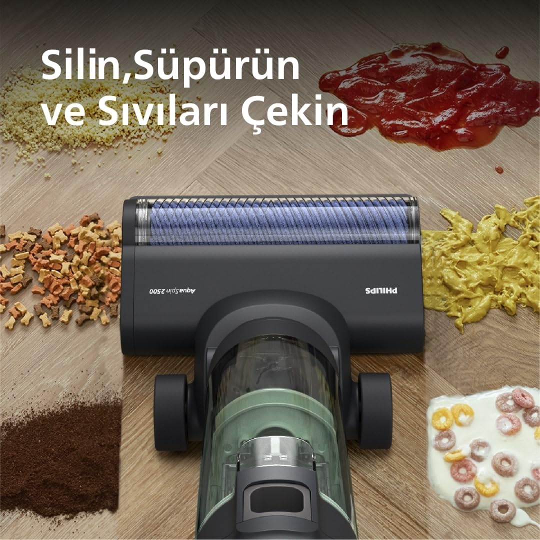 Philips Kablosuz Dikey Süpürge, Otomatik Temizleme ve Şarj İstasyonu,