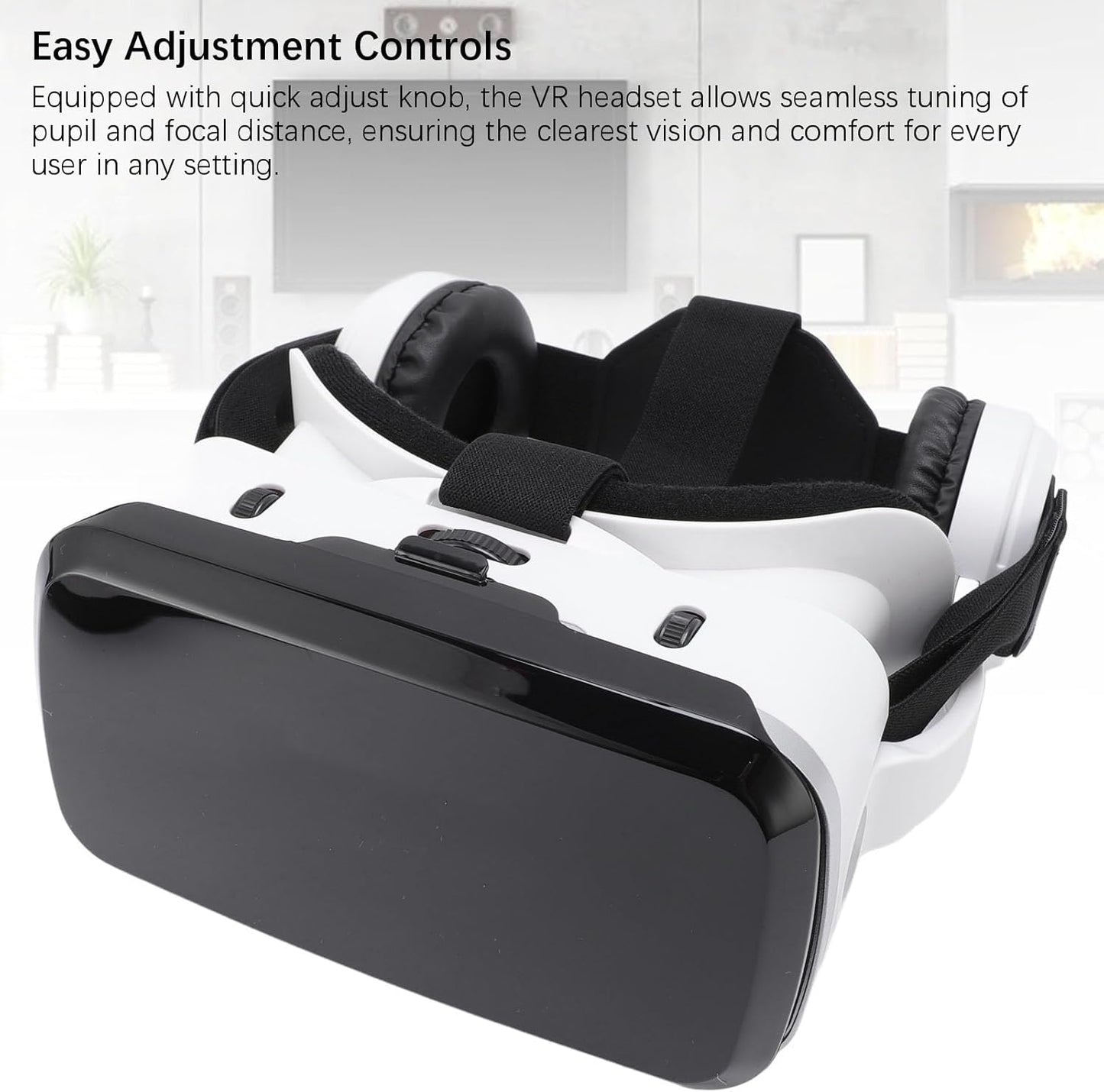 UPALDHOU 3D Anti Blue Lens VR Guardian Oyunları TV 3D Cam, -5.5 Ila 7.2 inç Telefonla Derinlemesine Uyumluluk, VR oyuncuları Için Ayarlanabilir Bir öğrenci Mesafesi