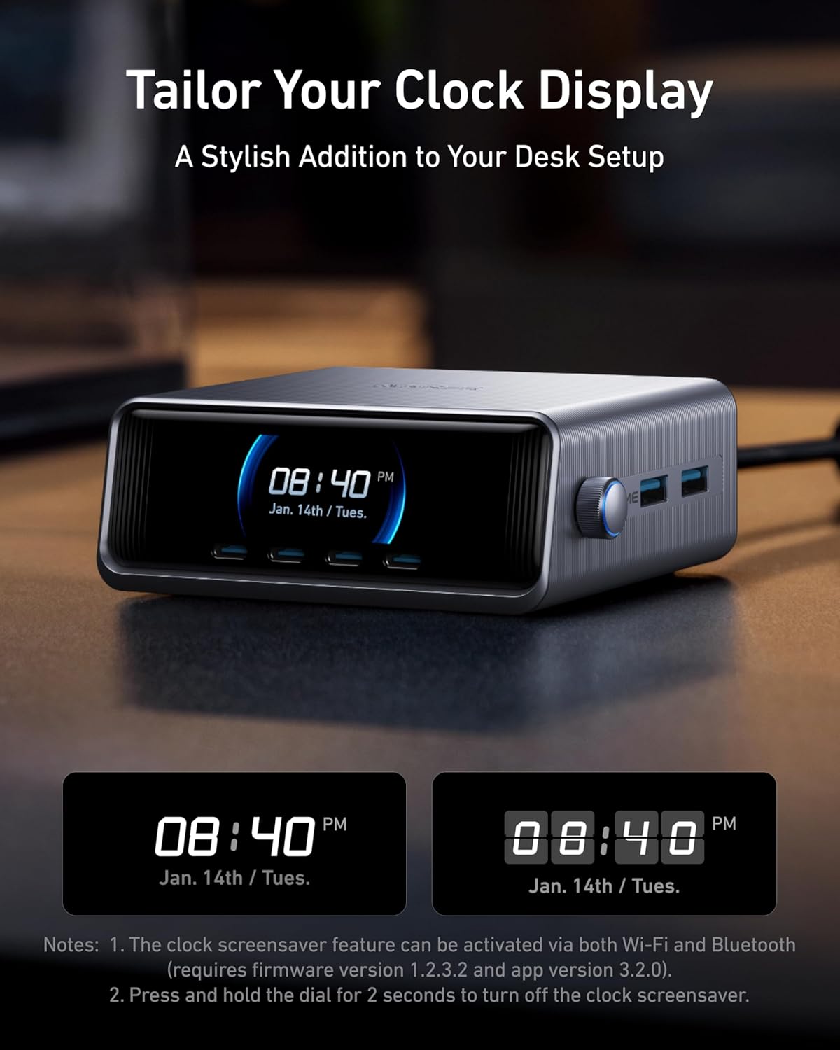 Anker Prime 250 W GaN Desktop Şarj A2345, Silver