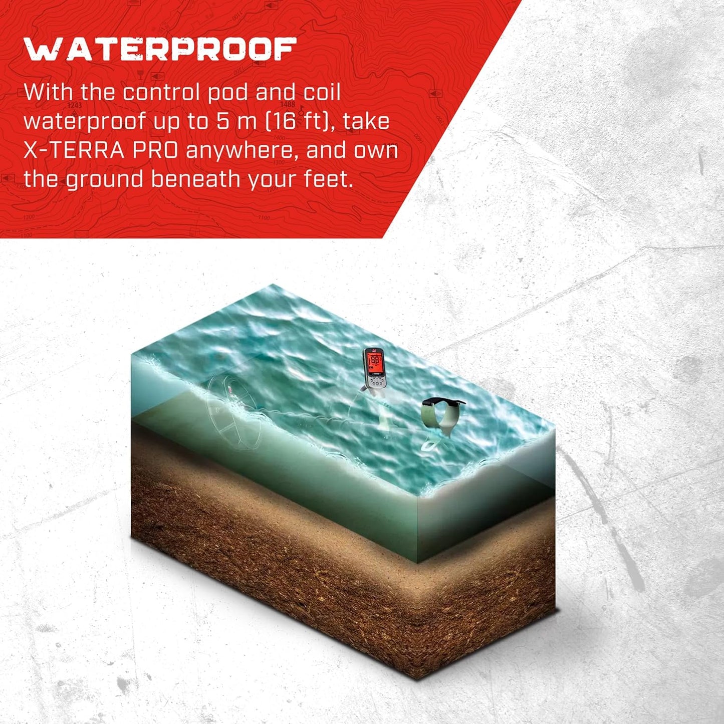 MINELAB X-Terra PRO Su Geçirmez Hazine Metal Dedektörü Yetişkinler için (3 Algılama Modu)