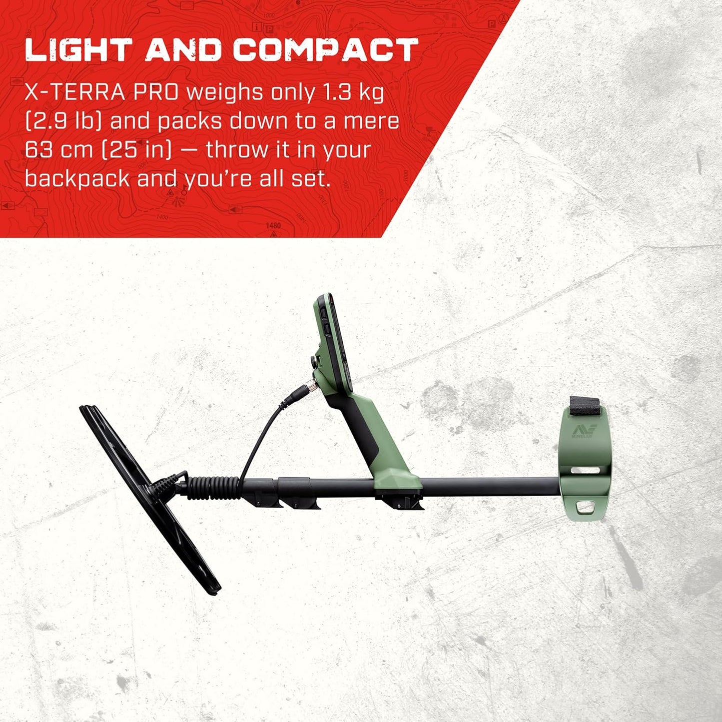 MINELAB X-Terra PRO Su Geçirmez Hazine Metal Dedektörü Yetişkinler için (3 Algılama Modu)