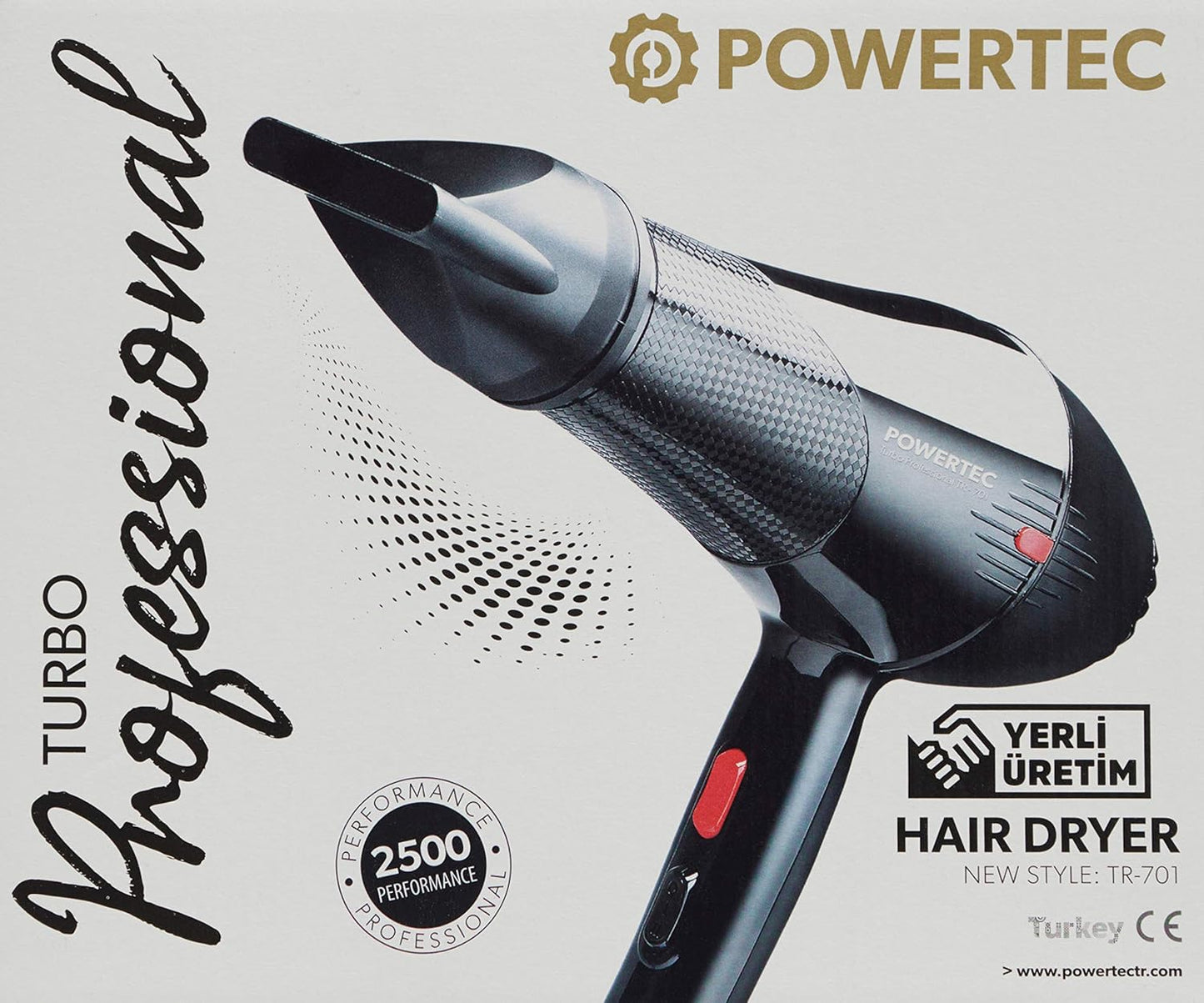 Powertec TR-701 Profesyonel Saç Kurutma & Fön Makinesi