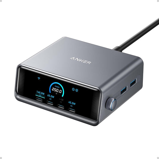 Anker Prime 250 W GaN Desktop Şarj A2345, Silver