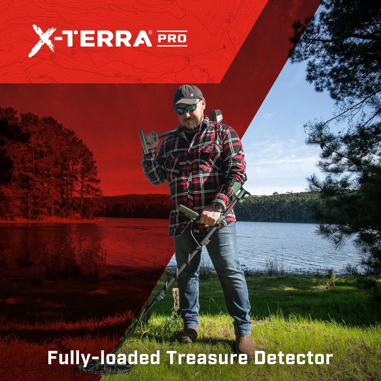 MINELAB X-Terra PRO Su Geçirmez Hazine Metal Dedektörü Yetişkinler için (3 Algılama Modu)