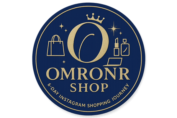Luxury VIP logo for OMRONR SHOP - celebrating 6-day success