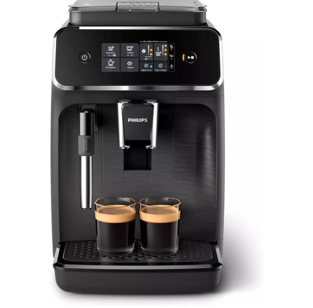 HILIPS EP2220/10 Tam Otomatik Espresso Makinası, 1.8 L Kapasite, Zamanlayıcı, AquaClean Özelliği, Siyah